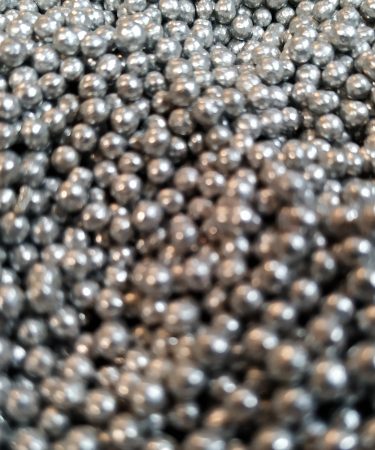 sparkling silver balls