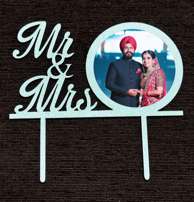 mr and mrs cake topper