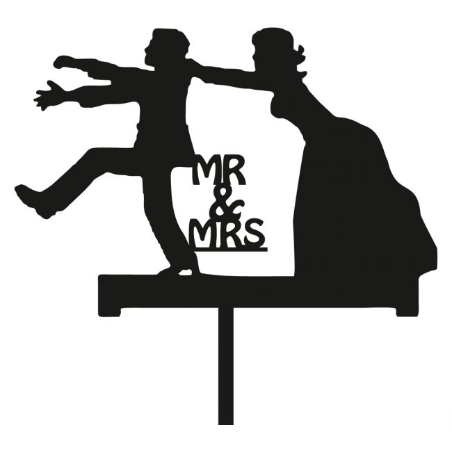 mr and mrs cake topper