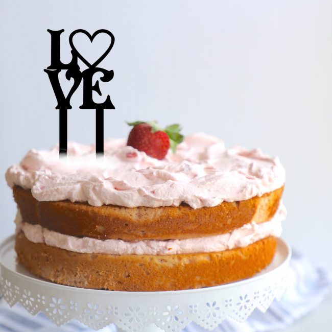 love cake topper