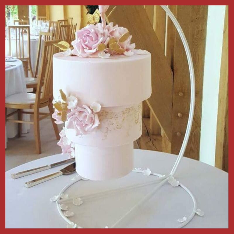 Short 3 Tier Log Cake Stand Hire - Dress It Yourself